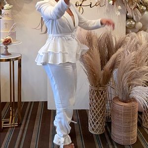 Ivory linen set